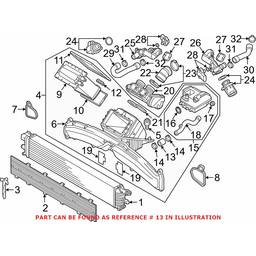 Audi Engine Coolant Pipe 079103237A